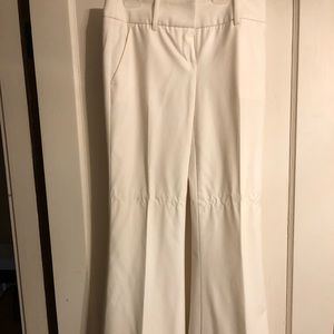 White Bebe wide leg dress pants size 2
